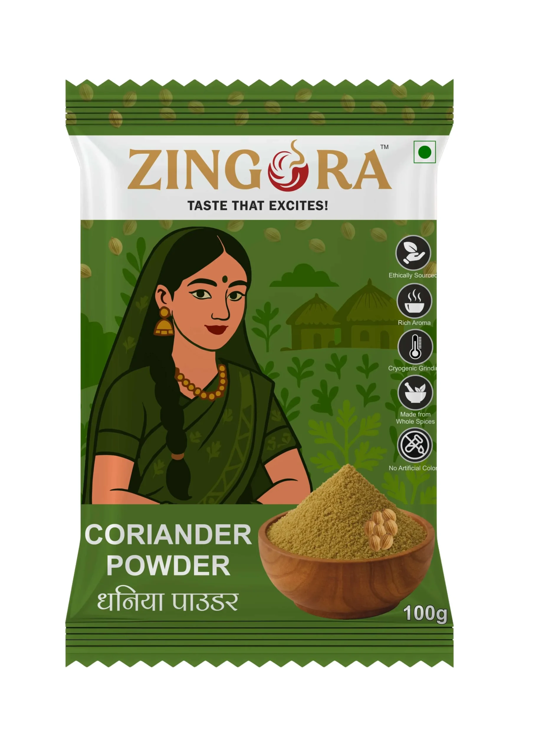 Coriander Dhania Powder 100g Front